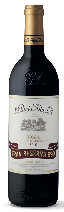 VINO LA RIOJA ALTA GRAN RESERVA 890 2010 750 ML