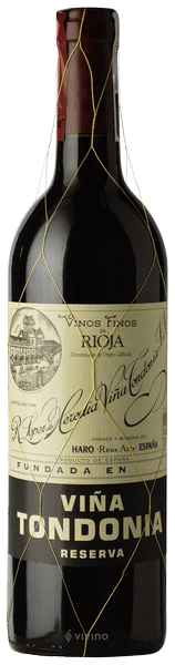 VINO VIÑA TONDONIA RESERVA TINTO 2004 750 ML