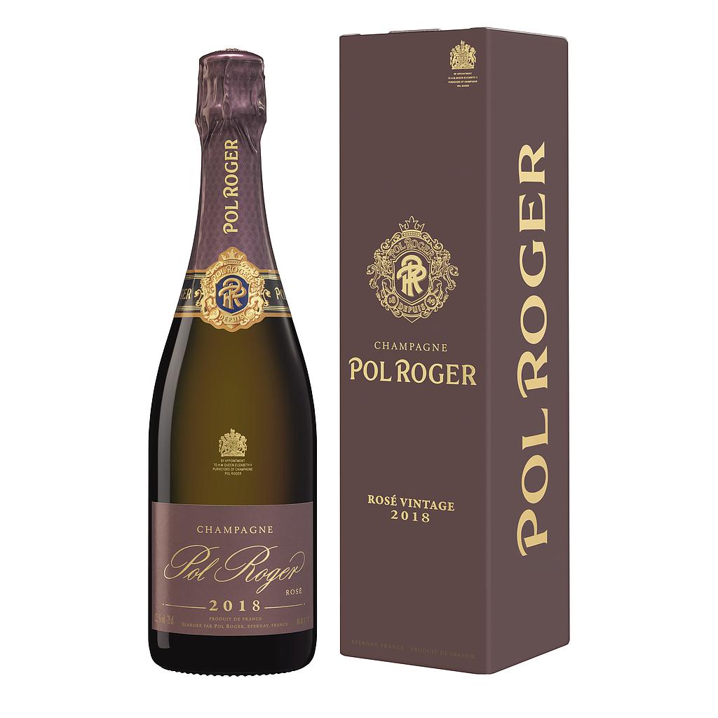 CHAMPAGNE POL ROGER ROSE CON ESTUCHE 2018 750 ML